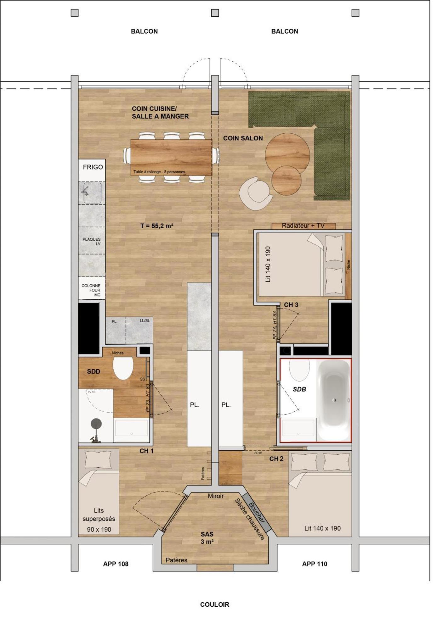 Arc 2000 - Appartement Ou Studio Avec Balcon Et Vue Les Arcs  Exteriér fotografie